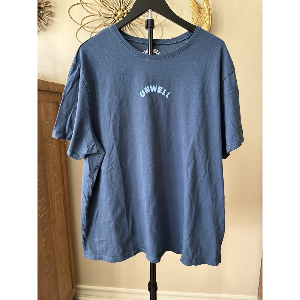 Unwell Apparel T Shirt XXL Blue Designed California Graphic Oversized Cotton